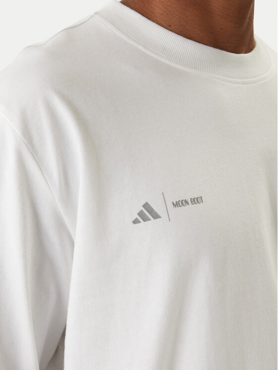 adidas adidas Longsleeve Moon Boot JM8917 Weiß Loose Fit