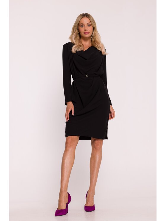 Stylove Stylove Sukienka elegancka s428 Czarny A-Line Fit