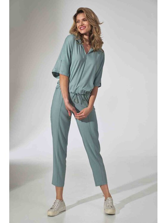 FIGL FIGL Bluzka M744 Pomarańczowy Regular Fit