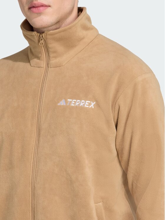 adidas adidas Bluza Multi Essentials Full-Zip Fleece Brązowy Regular Fit