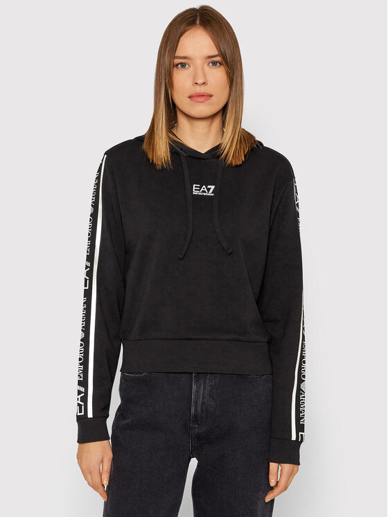 EA7 Emporio Armani Felpa 6KTM08 TJAVZ 1200 Nero Regular Fit • Modivo.it