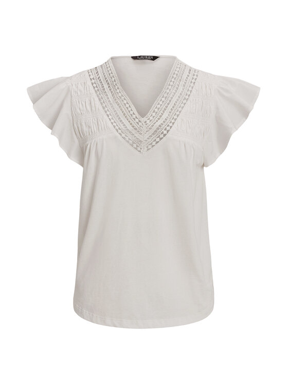 LAUREN RALPH LAUREN LAUREN RALPH LAUREN Bluse 200963917002 Weiß Relaxed Fit
