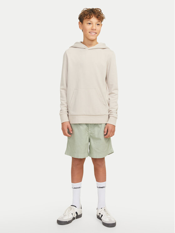 Jack & Jones Junior Jack & Jones Junior Bavlnené šortky Jaiden 12275023 Sivá Loose Fit