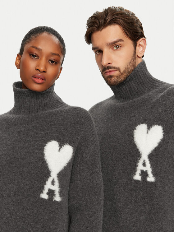 AMI Paris AMI Paris Гольф UKS425.KN0032 Сірий Relaxed Fit