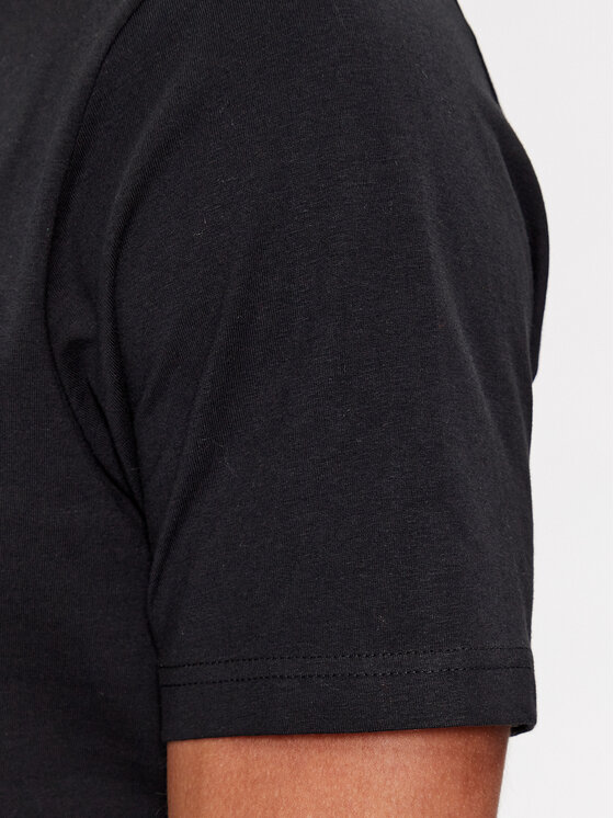 Kappa Kappa T-Shirt Logo Korpo Cromen 303HZ70 Černá Regular Fit