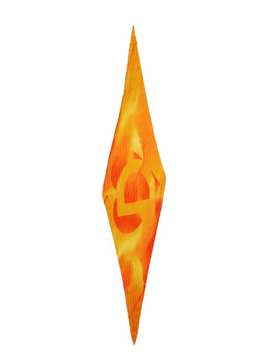 Desigual Desigual Apaszka Foulard imagorange carre Pomarańczowy