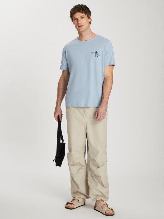 Cross Jeans Cross Jeans T-Shirt 16058-071 Niebieski Regular Fit