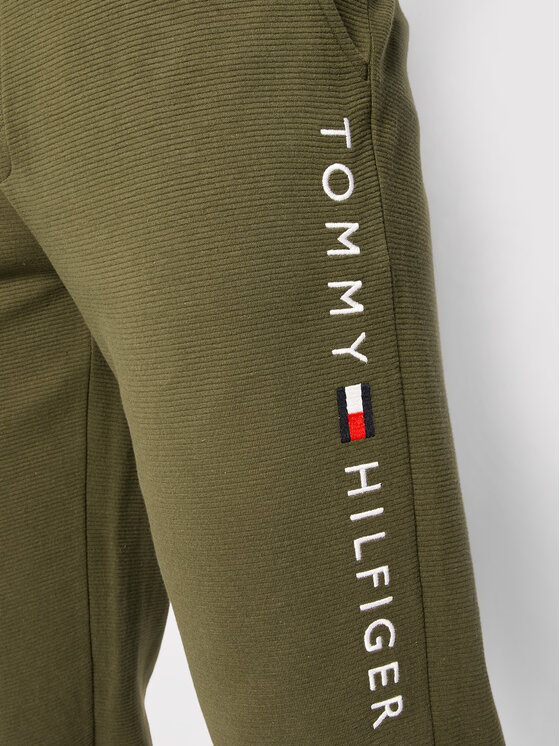 Tommy Hilfiger Tommy Hilfiger Pantalon jogging Track Rib UM0UM01916 Vert Regular Fit