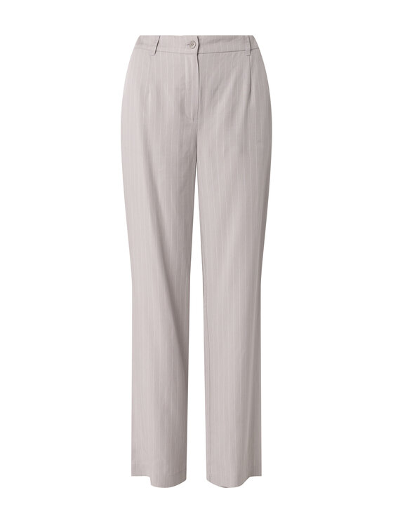 QUIOSQUE QUIOSQUE Kalhoty z materiálu QUIOSQUE 3UC005221 Šedá Regular Fit