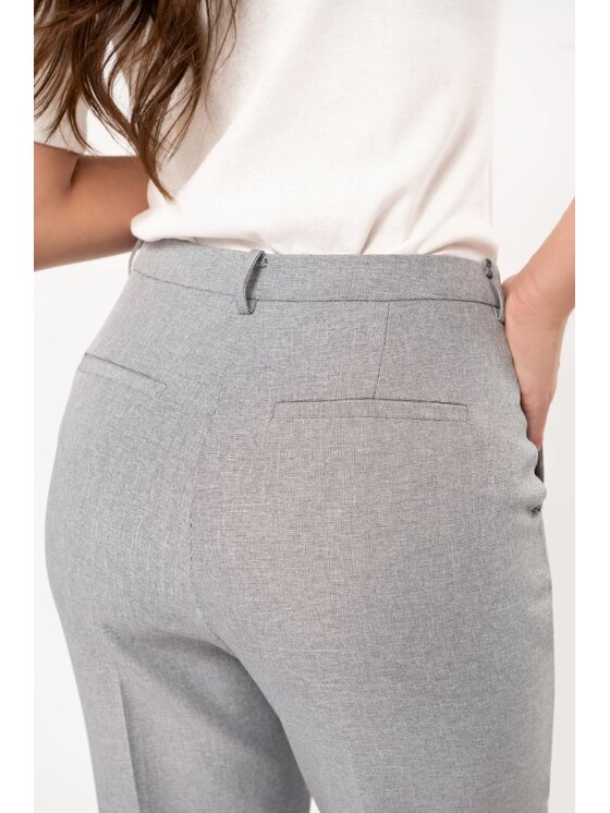QUIOSQUE QUIOSQUE Dámské kalhoty 3SC001 Šedá Regular Fit
