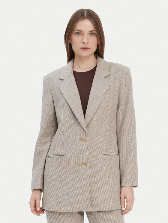 Armani Exchange Marynarka XW000693 AF16146 M1088 Beżowy Loose Fit