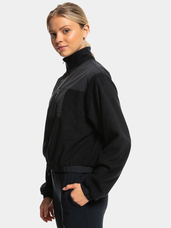 Roxy Roxy Флісовий реглан Wow Zip Up Jkt Plfl ERJPF03141 Сірий Regular Fit