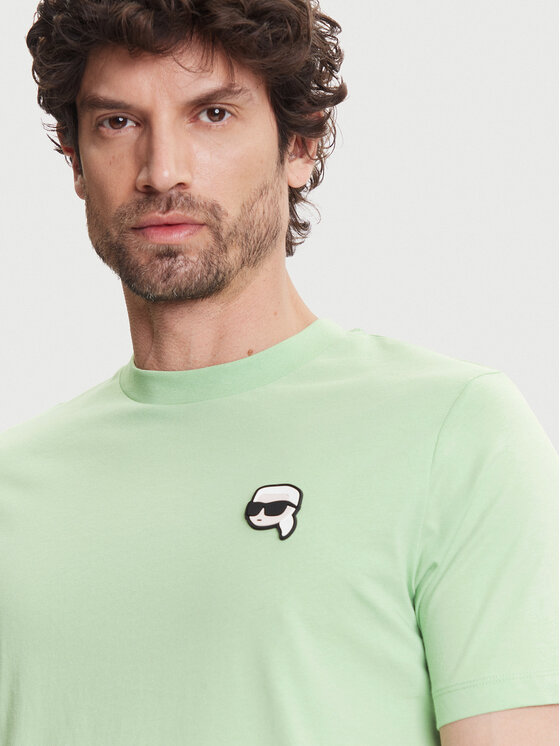 KARL LAGERFELD KARL LAGERFELD T-Shirt 755710 552224 Zielony Regular Fit