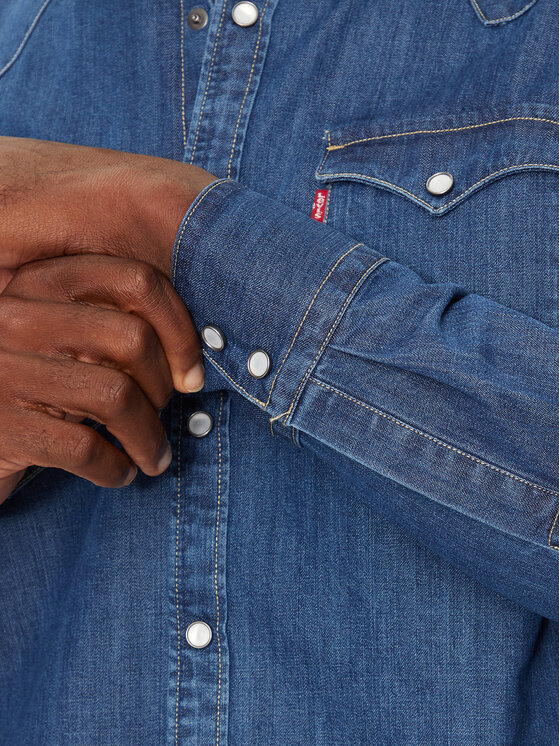 Levi's® Levi's® džínsová košeľa Barstow Western 85744-0041 Modrá Regular Fit