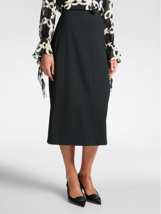 Elena Mirò Elena Mirò Spódnica midi 1802Z000056N033 Czarny Slim Fit