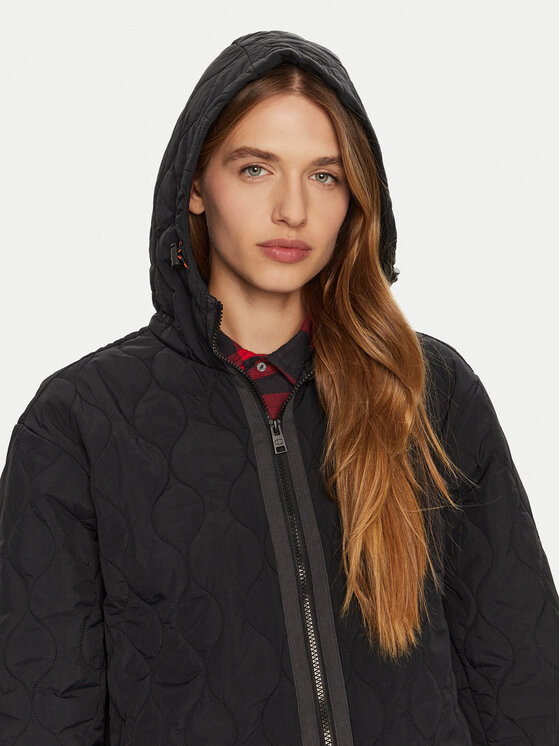 Champion Champion Μπουφάν μεταβατικό 117573 Μαύρο Custom Fit