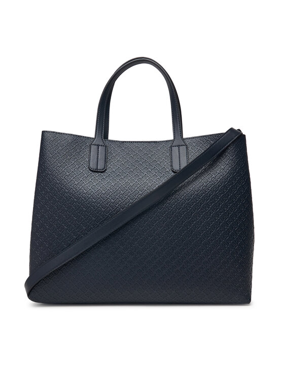 Tommy Hilfiger Tommy Hilfiger Handtasche Th Icon Satchel Mono AW0AW18923 Dunkelblau