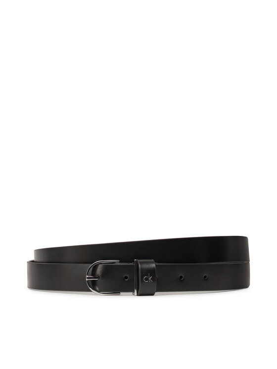 Curea de Damă Calvin Klein Ck Metal Loop Round Buckle 2.5 K60K613147 Negru