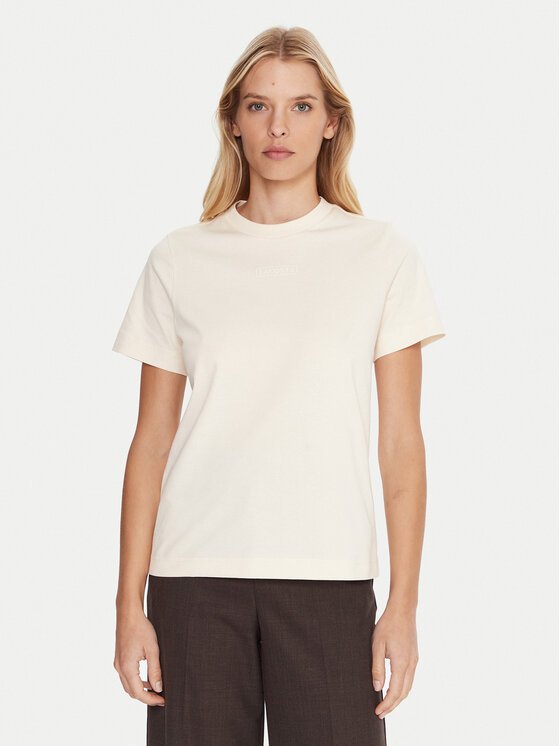 Lacoste Lacoste T-Shirt TF0355 Beżowy Regular Fit