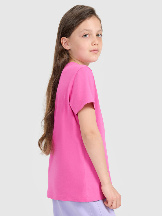 4F 4F T-Shirt KITTY JOGA Różowy Regular Fit