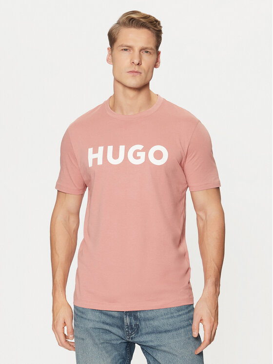 HUGO HUGO Футболка Dulivio 50467556 Рожевий Regular Fit
