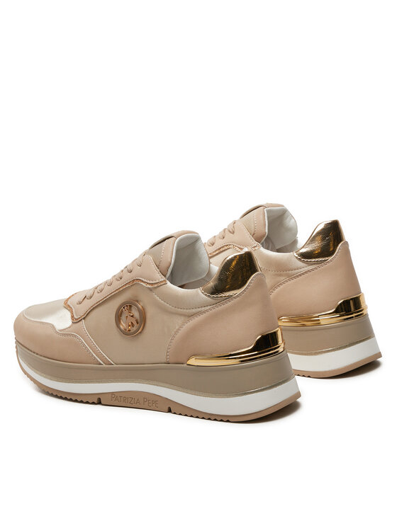 Patrizia Pepe Patrizia Pepe Sneakersy PJ268.02 Béžová