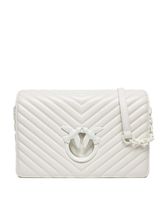 Geantă Pinko Love Click Classic 100063 A0VM Z15B Alb
