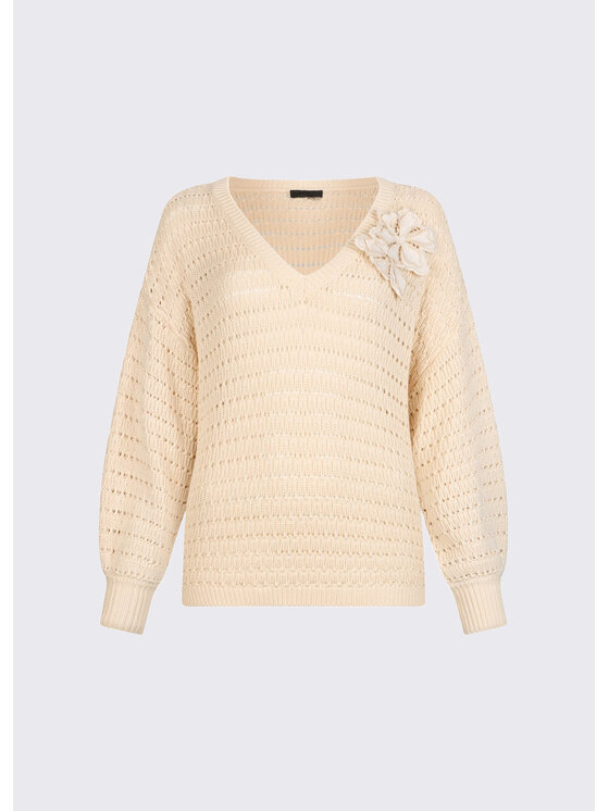 Liu Jo Liu Jo Maglione CA6304MS042P9572 Crema Regular Fit