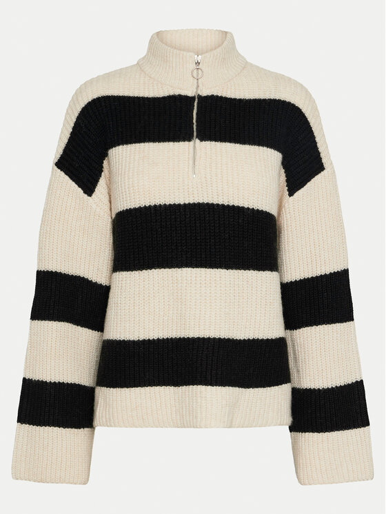 Pieces Pieces Sweter Nalini 17151182 Beżowy Regular Fit