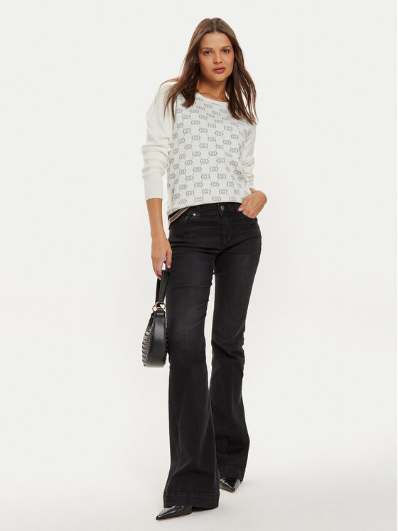 Liu Jo Sport Liu Jo Sport Sweter TF4228 MS63L Biały Regular Fit