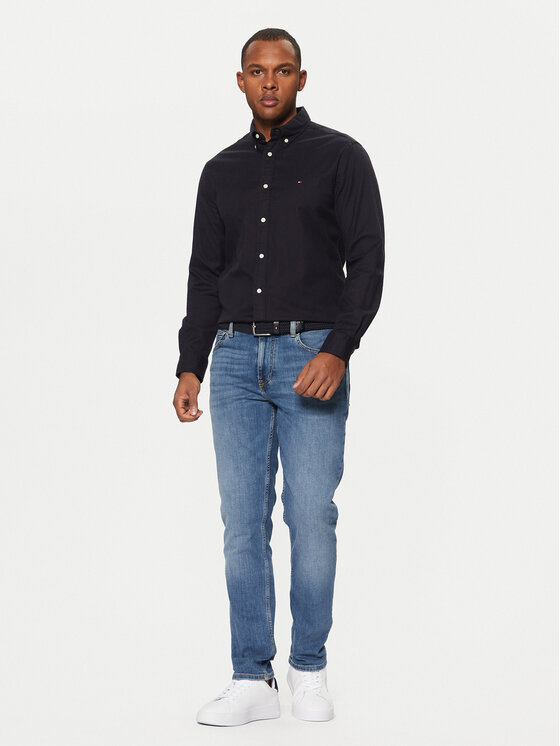 Tommy Hilfiger Tommy Hilfiger Jeansy Denton MW0MW39033 Modrá Straight Fit