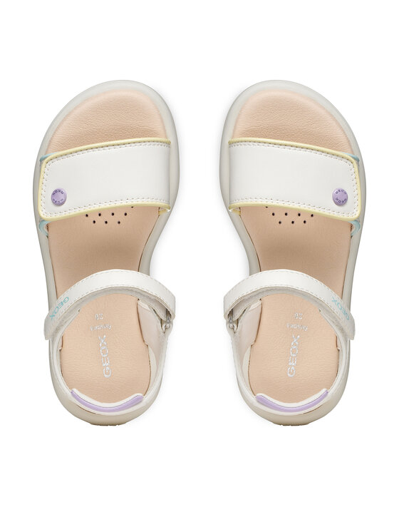 Geox Geox Sandále J Sandal Puffypop Gi J65MSC 05402 C0653 S Biela