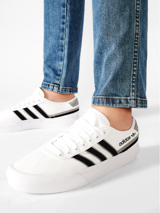 adidas adidas Πάνινα παπούτσια Delpala FY7467 Λευκό