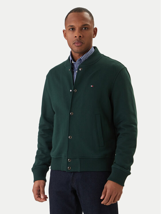 Tommy Hilfiger Tommy Hilfiger Bunda bomber Essential MW0MW42470 Zelená Regular Fit