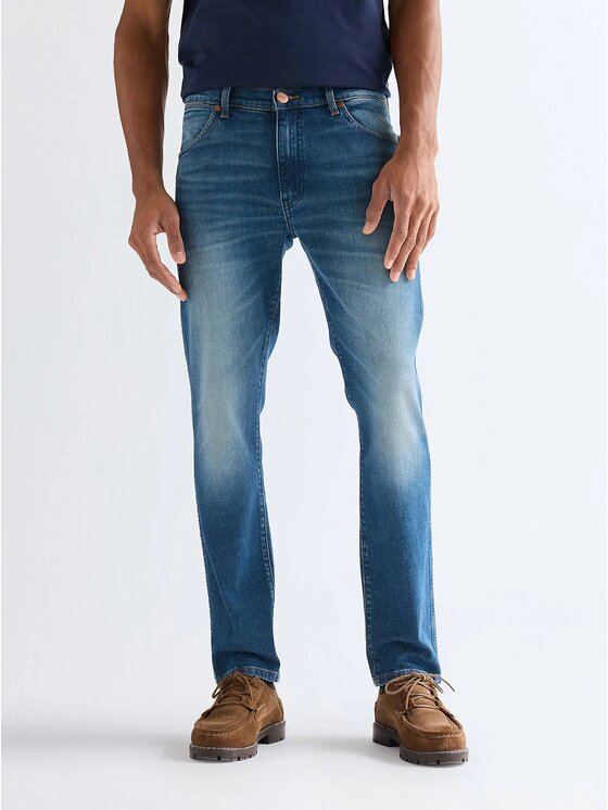 Wrangler Wrangler Jeansy LARSTON Niebieski Slim Fit