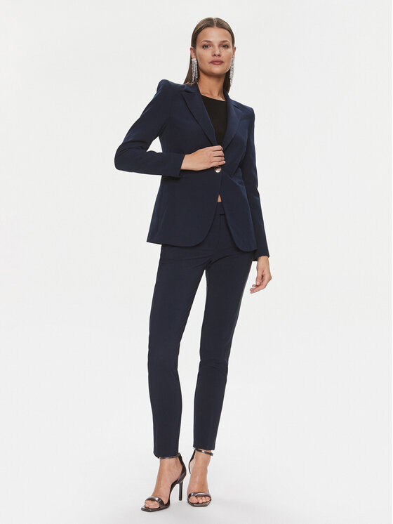 Rinascimento Rinascimento Hlače CFC0117747003 Tamnoplava Regular Fit