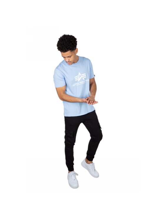 Alpha Industries Alpha Industries Tričko AI.100501-513-XXL Modrá Basic Fit
