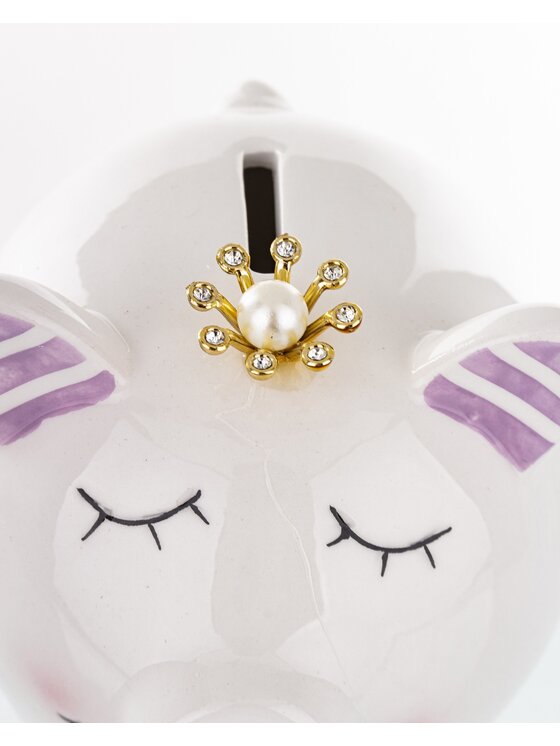 MIAhome MIAhome Skarbonka ceramiczna świnka PIGGY Biały