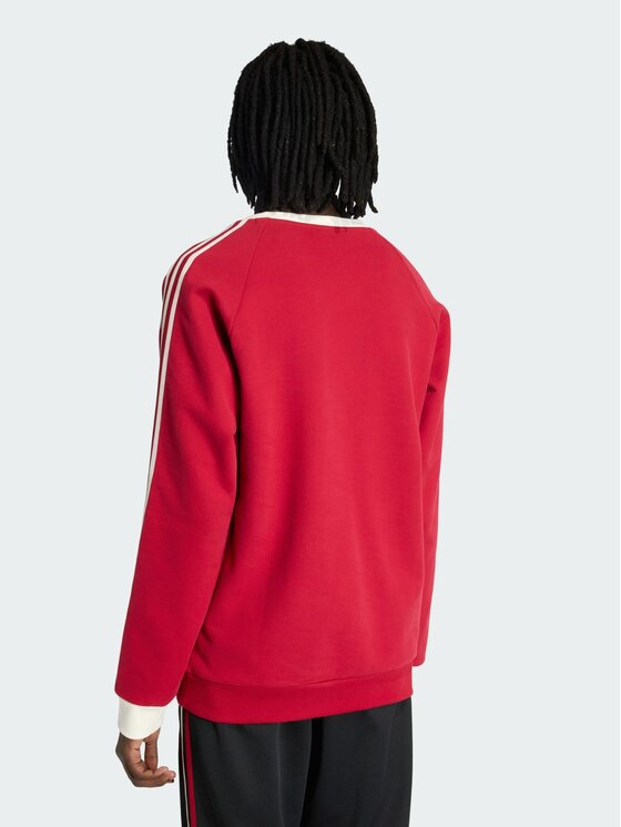 adidas adidas Bluza Manchester United Originals Crew Czerwony Regular Fit