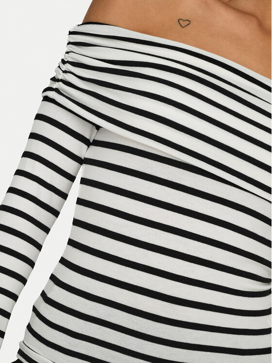 ONLY ONLY Majica Glamour 15339759 Bijela Slim Fit