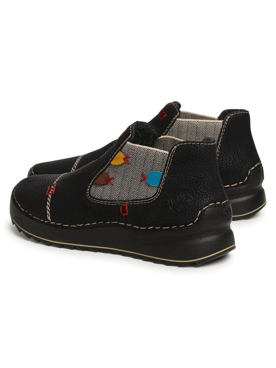 Rieker Rieker Īsie zābaki 51592-00 Melns