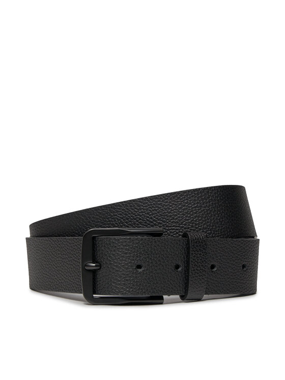 Calvin Klein Vīriešu josta Classic Flat R Lthr Belt 35mm K50K511421 Melns