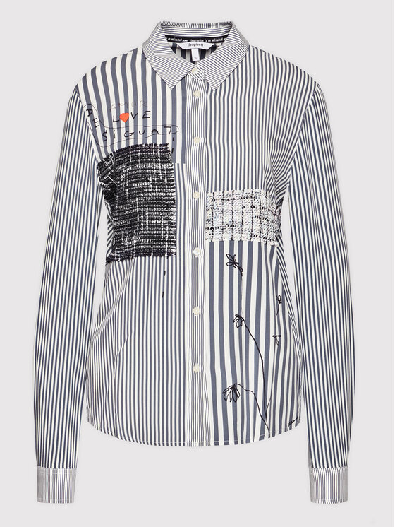 Desigual Desigual Сорочка Bruna 21WWCW14 Сірий Regular Fit