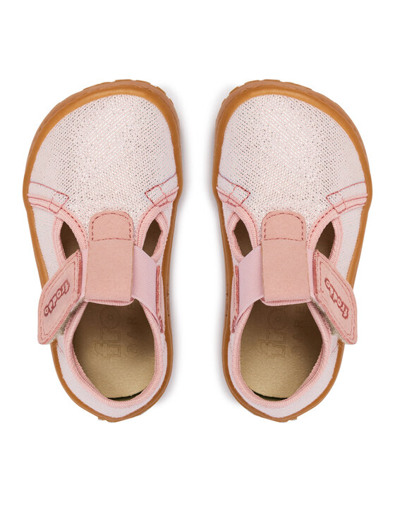 Froddo Froddo Papuče Barefoot Canvas T-Bar G1700439-2 M Ružová