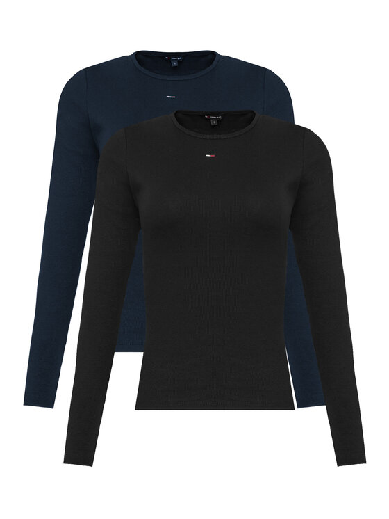 Tommy Hilfiger Tommy Hilfiger Σετ μπλούζες Essential DW0DW17716 Έγχρωμο Slim Fit