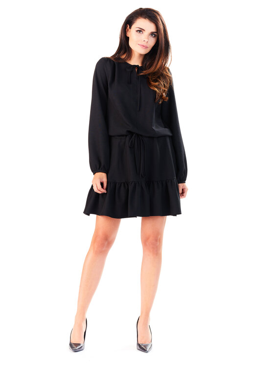 Infinite You Infinite You Sukienka letnia M143 Czarny Basic Fit