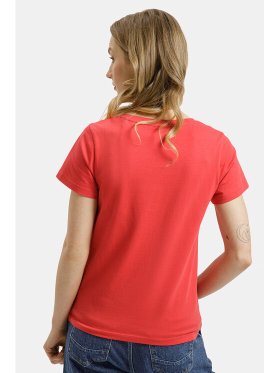 Cross Jeans Cross Jeans T-Shirt 56250-007 Czerwony