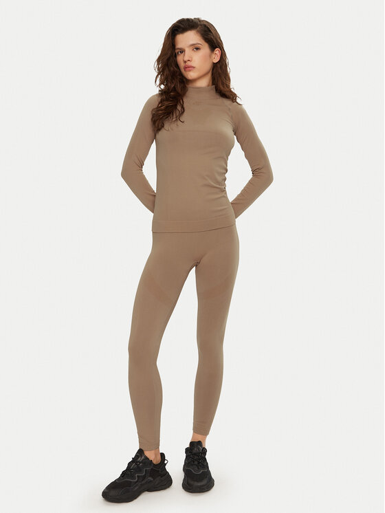 4F 4F Termoaktyvus apatinis trikotažas, viršus 4FWAW24USEAF156 Ruda Slim Fit