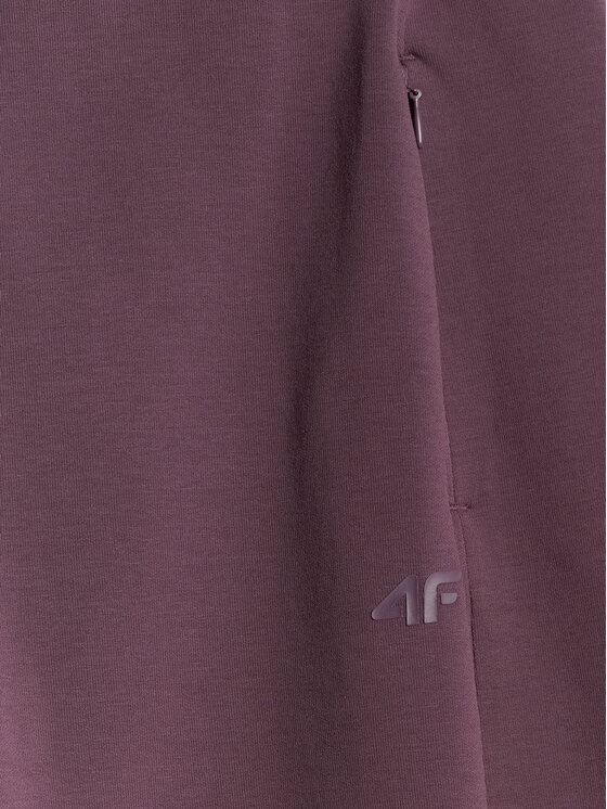 4F 4F Spodnie dresowe ESSENTIAL 3 Fioletowy Regular Fit