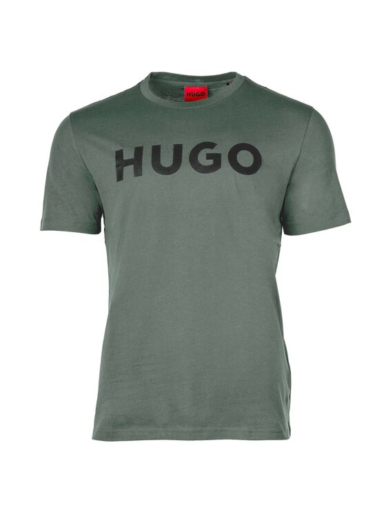 HUGO T-krekls Dulivio 50467556 Zaļš Regular Fit